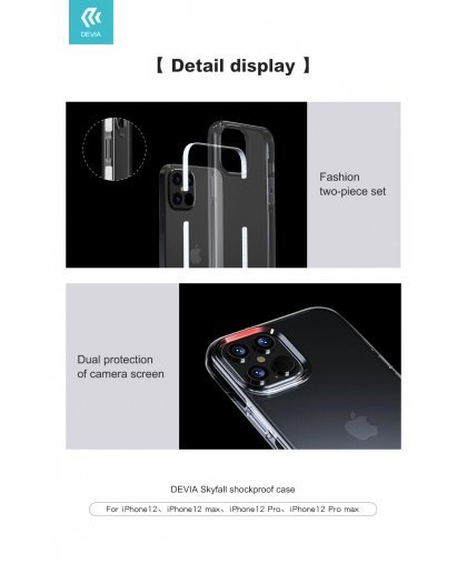 Devia Skyfall shockproof case iPhone 12 Pro Max white – 3