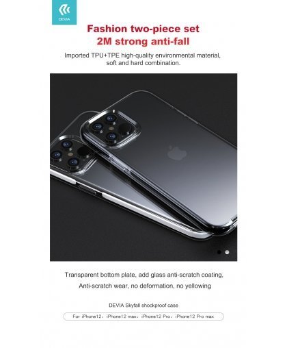 Devia Skyfall shockproof case iPhone 12 Pro Max white – 4