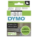 DYMO D1 Standard - Black on Transparent - 6mm DYMO D1 Standard - Black on Transparent - 6mm
