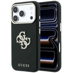 Guess Smooth & Big Strass Logo Case for iPhone 18 Pro / 17 Pro - Black