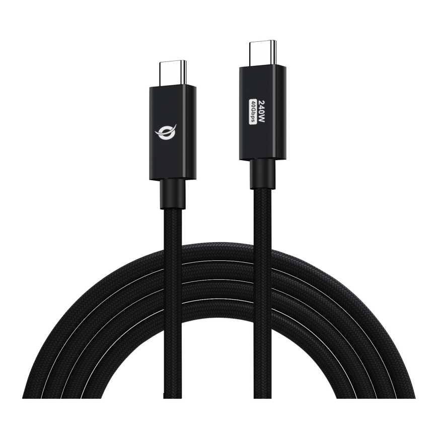 Conceptronic ETTA04B12 USB kabelis USB4 Gen 3x2 1,2 m USB C Melns – 2