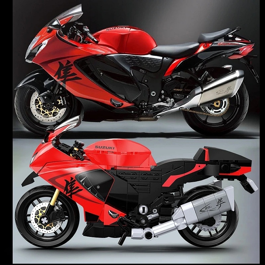CADA Constructor SUZUKI HAYABUSA Motorcycle 1:12 299 Pieces – 3