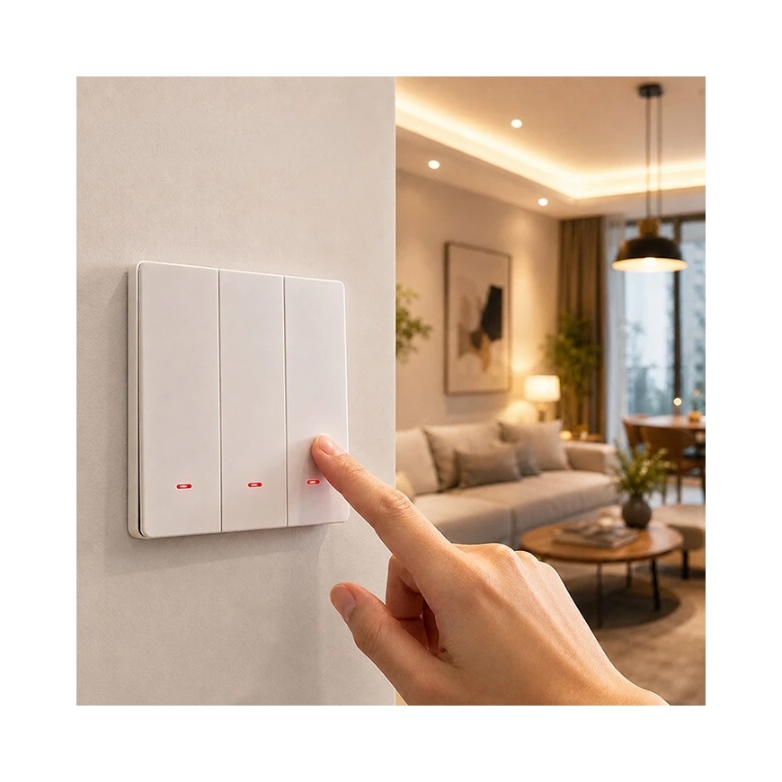 Qoltec ŁĀCZ.3-KAN.ŚVIATĻA WI-FI Balts QOLT – 3