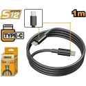 Ingco IUCC02 USB C-C -kaapeli, 1 m