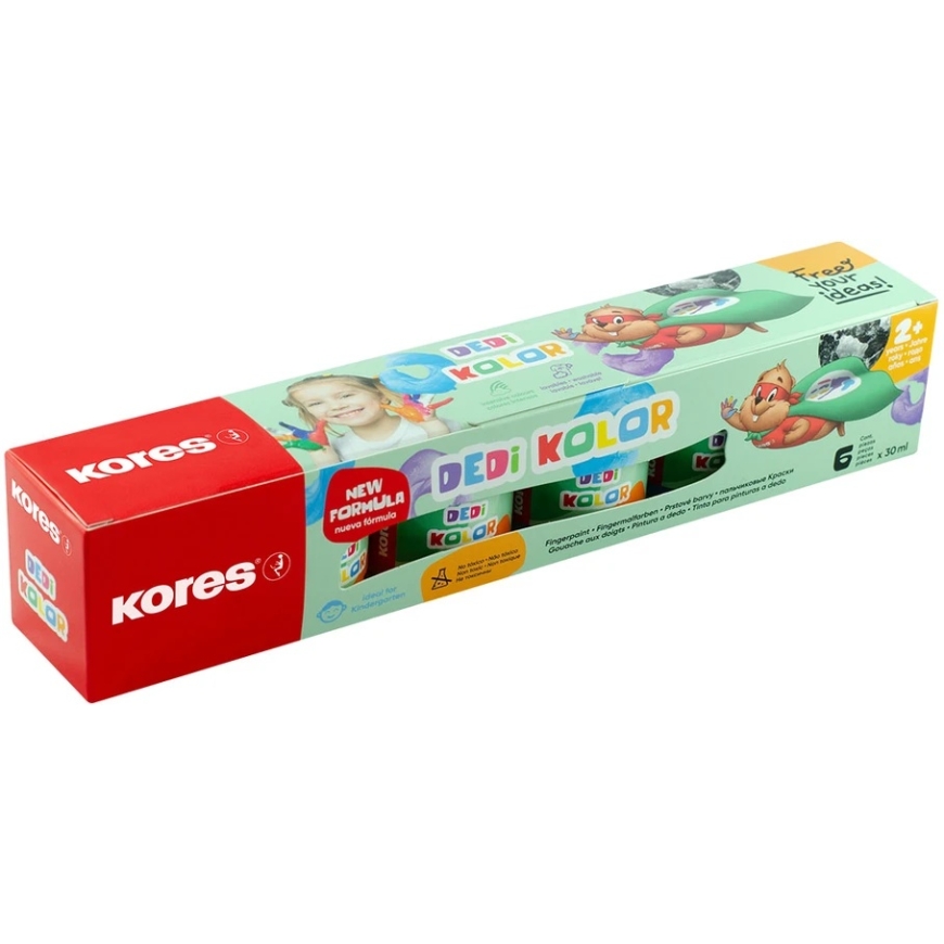 Kores Dažai piešanai ar pirkstiem KORES