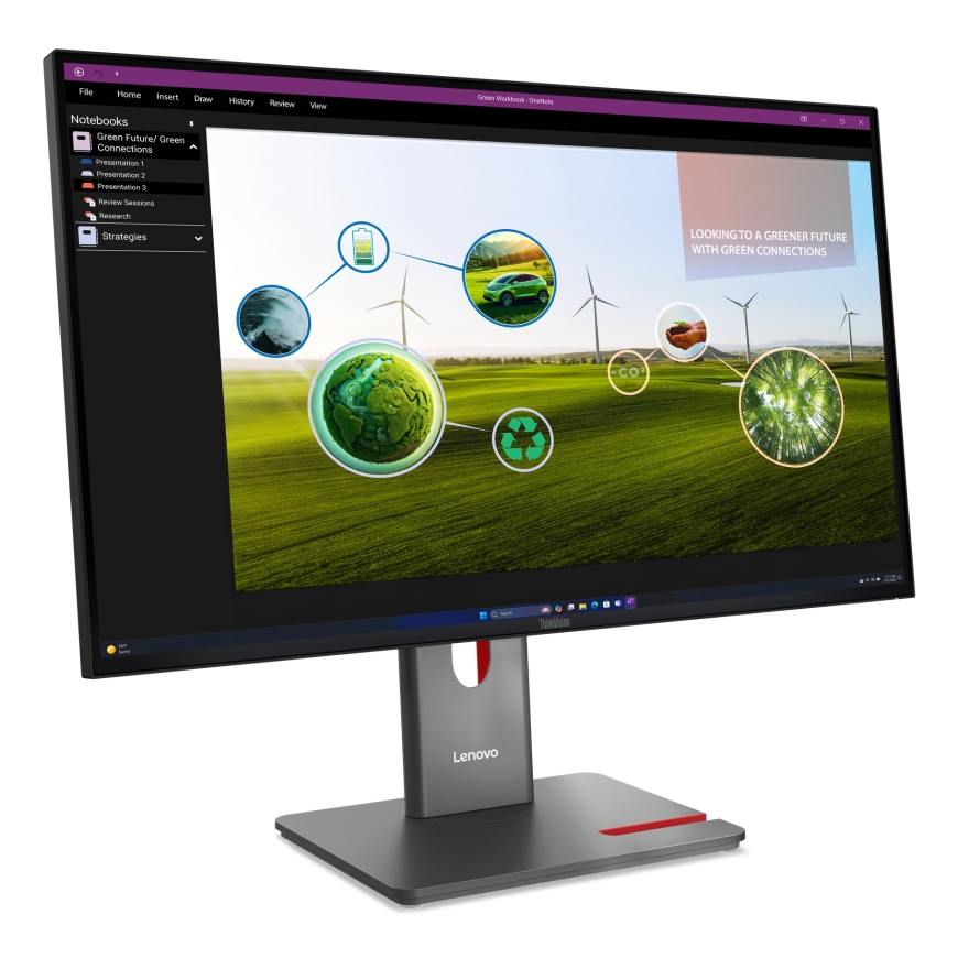 Lenovo ThinkVision P27Q-40 PC lamekuvar 68,6 cm (27") 2560 x 1440 pikslit Quad HD LED Must – 3