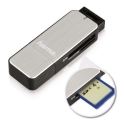 Hama 123900 karšu lasītājs USB 3.2 Gen 1 (3.1 Gen 1) Melns, Sudrabs