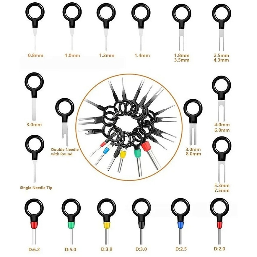 Eurokomp Cable Connection Kit, Electrical Connection Kit, Contact Extractor Caps Set, 660 pcs. E6354 – 3