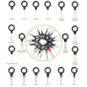 Eurokomp Cable Connection Kit, Electrical Connection Kit, Contact Extractor Caps Set, 660 pcs. E6354