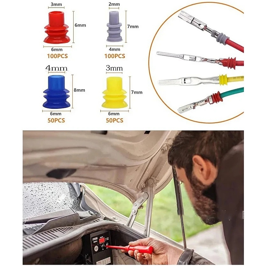 Eurokomp Cable Connection Kit, Electrical Connection Kit, Contact Extractor Caps Set, 660 pcs. E6354 – 5