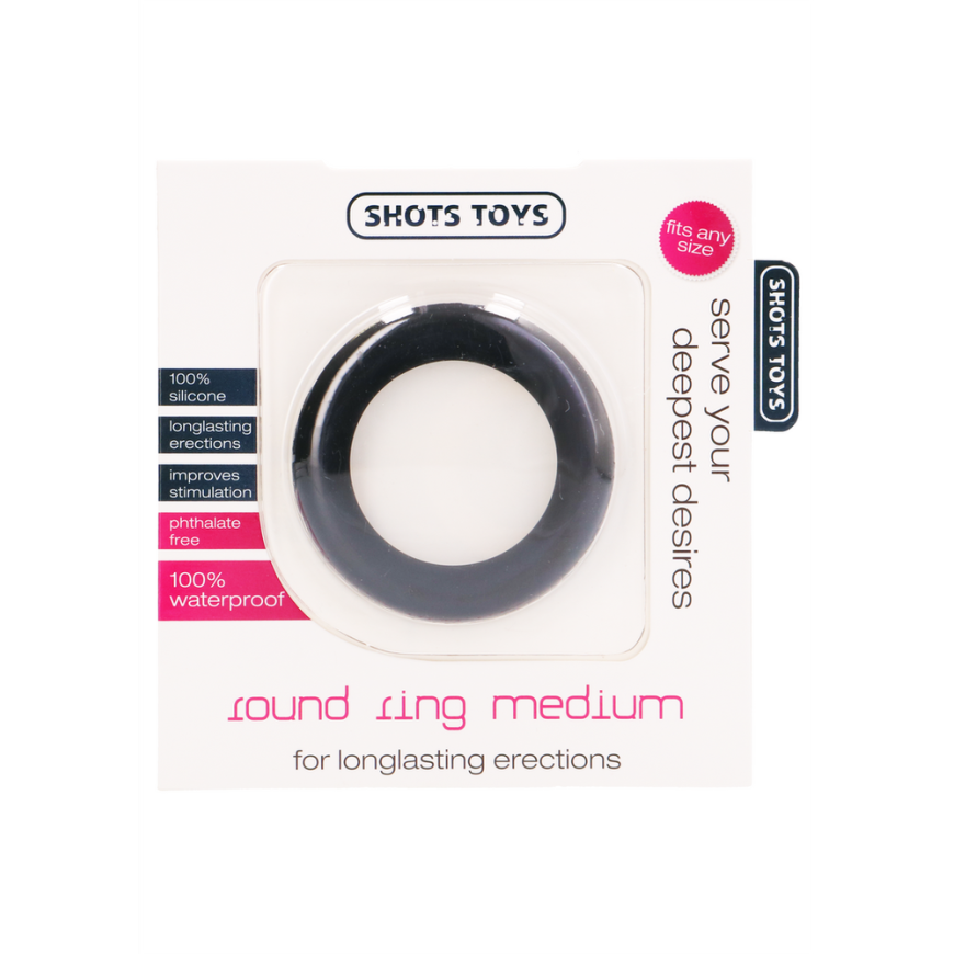 Shots Round Penis Ring - Medium Size – 2