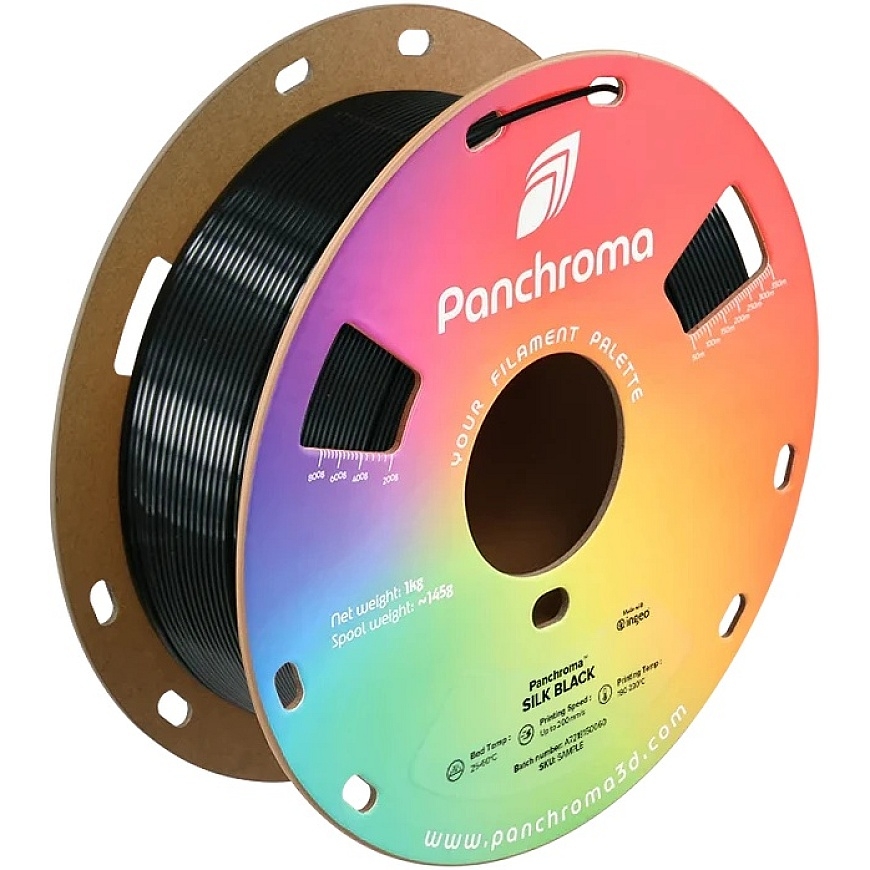 Polymaker Panchroma PLA Silk 1.75mm 1kg - Black Silk – 5