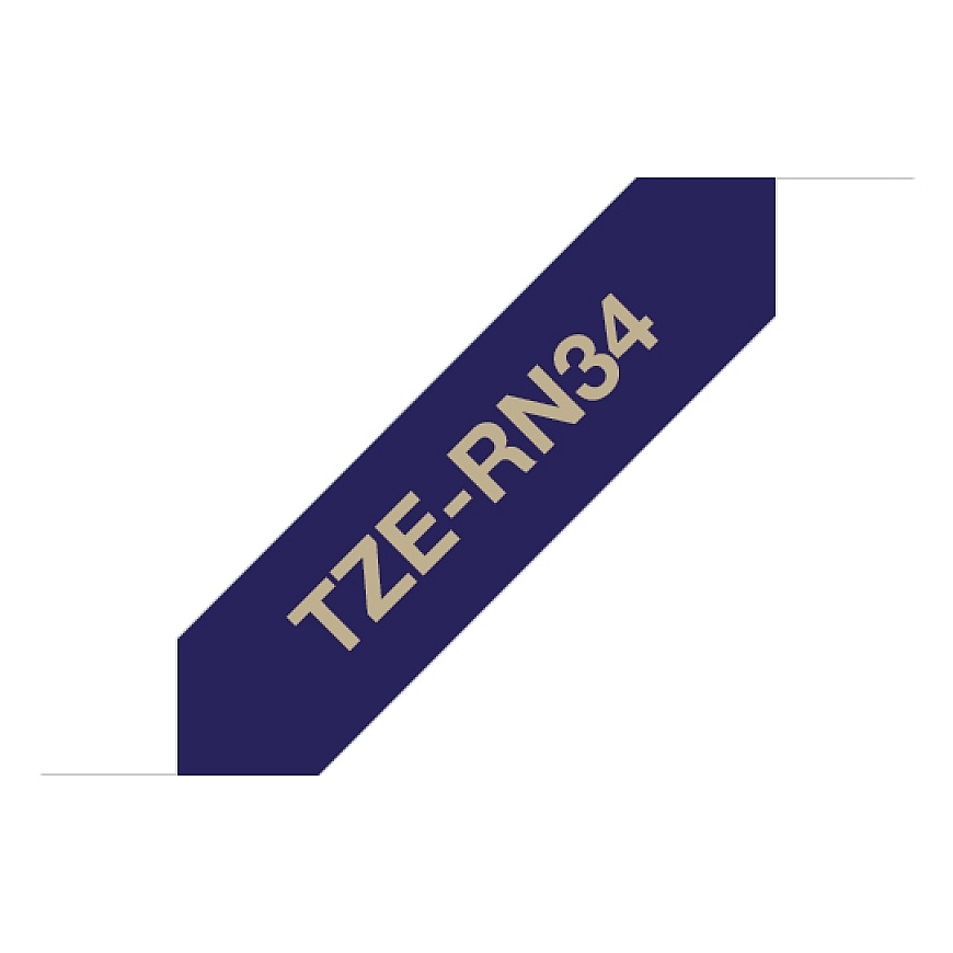 Brother TZE-RN34 marķēšanas lenta Zelta krāsā
