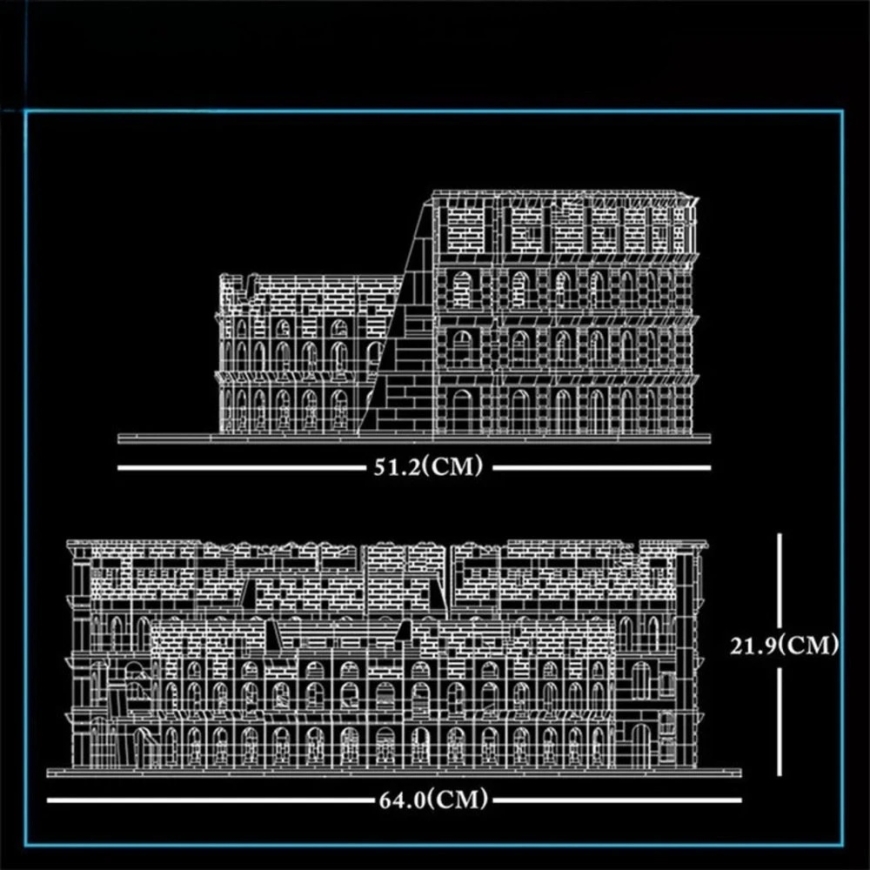 Lean Toys Architectural Building Blocks 6466 pcs. – 2