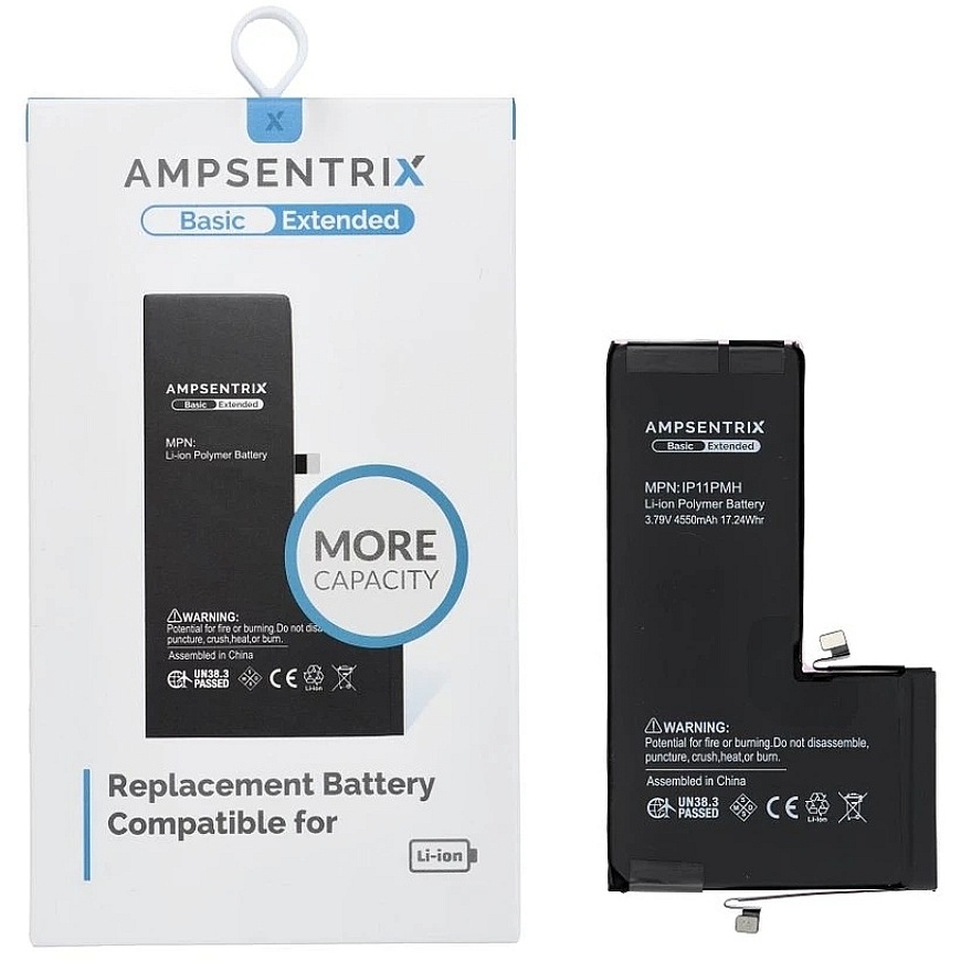 Another "Oem AmpSentrix Basic" battery designed for "iPhone 11 Pro Max" (high capacity 4550 mAh) – 3