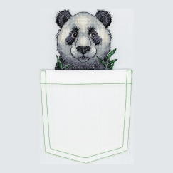 Beldizart Water-soluble Canvas Cross Stitch Kit Cheerful Panda SV-241