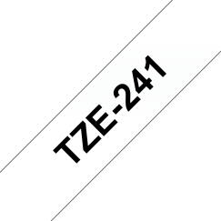 Brother TZE-241 markeerimisteip Must valgel taustal
