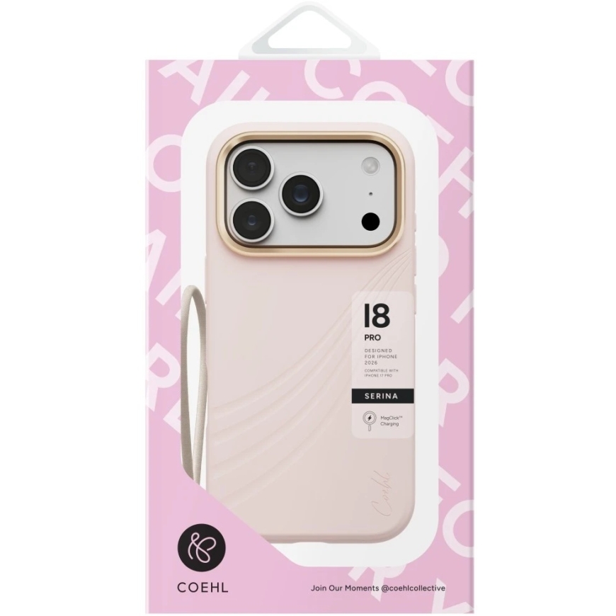 UNIQ Coehl Serina Case for iPhone 18 Pro / 17 Pro with Magnetic Charging, Pink – 4