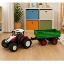 Lean Toys Tractor 1:24 with Trailer Lean Toys Tractor 1:24 with Trailer