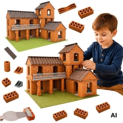 WOOPIE Bricks villa konstruktoru 461 daļa bērniem