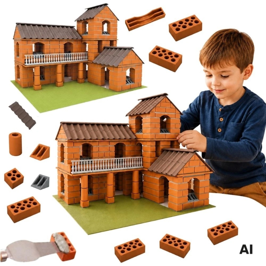 WOOPIE Brick Villa Construction Set 461 Pieces for Kids
