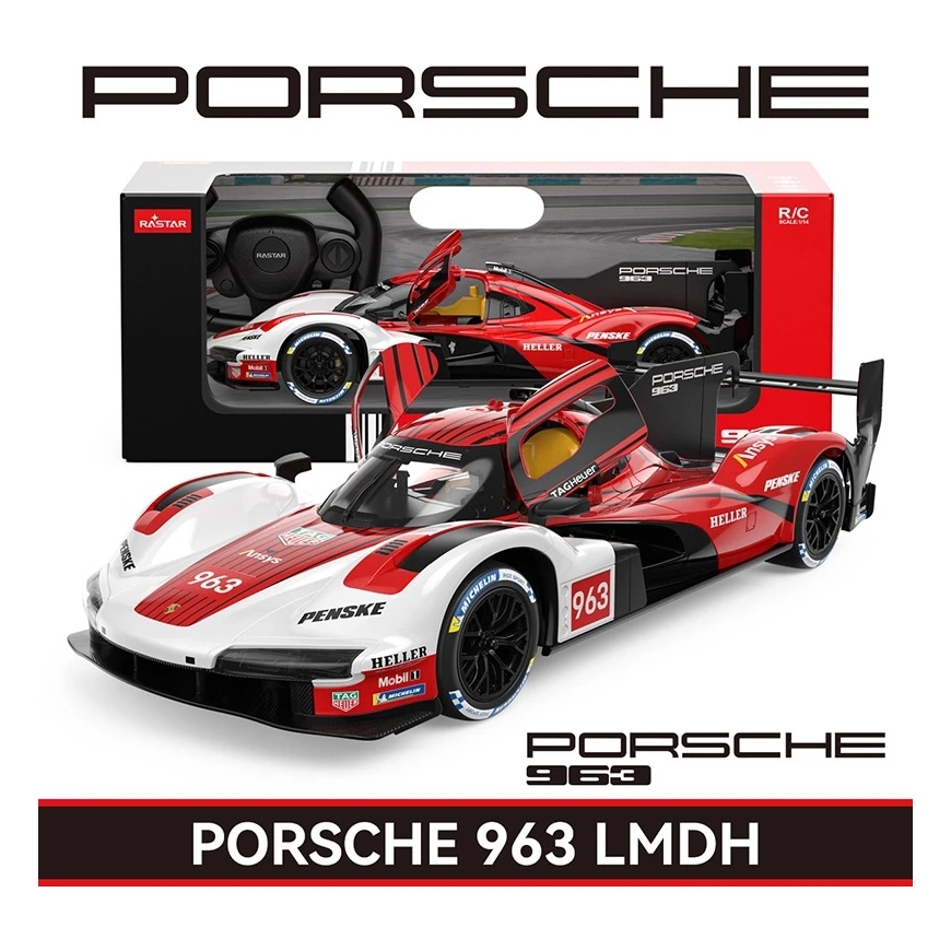 RASTAR 1:14 kauko-ohjattava automalli Porsche 963 LMDh, 10380 – 2