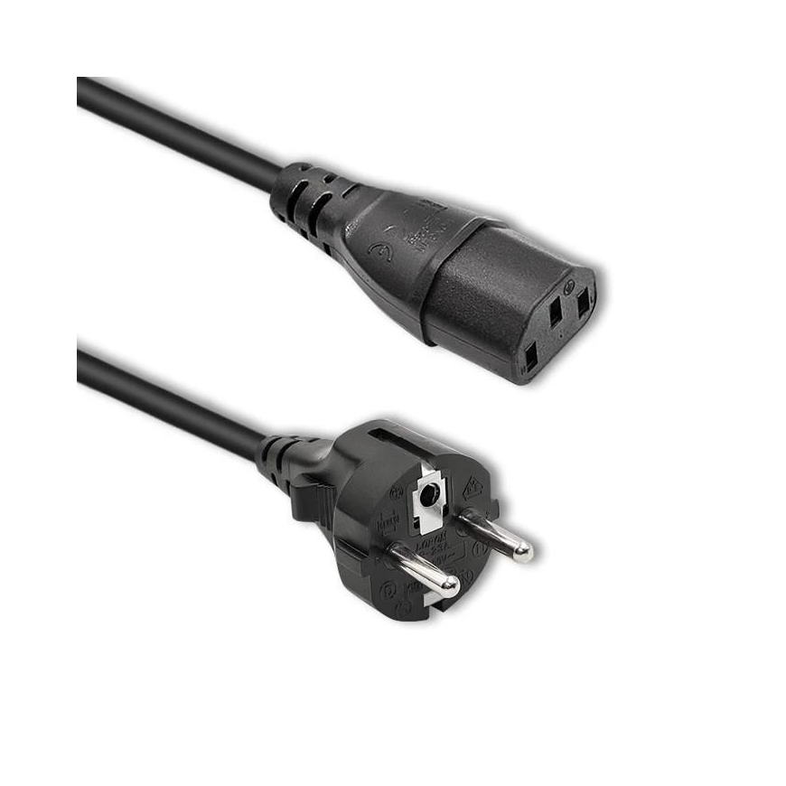 QOLTEC 50365 Сетевой кабель SCHUKO/C13 1,8м – 2