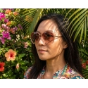 GUESS GF0417-72B Sunglasses. Sunglasses, Color pink. Women.