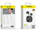 Belaidės ausinės AWEI TA19 ANC Bluetooth 6.0 TWS + laadimisümbris, musta värvi Belaidės ausinės AWEI TA19 ANC Bluetooth 6.0 TWS + laadimisümbris, musta värvi