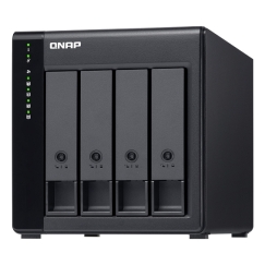 QNAP TL-D400S tallennusaseman kotelo HDD-/SSD-kotelo Musta, Harmaa 2.5/3.5"