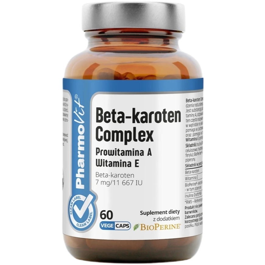 Pharmovit Beta-karotēns kompleksa uztura bagātinātājs 60
