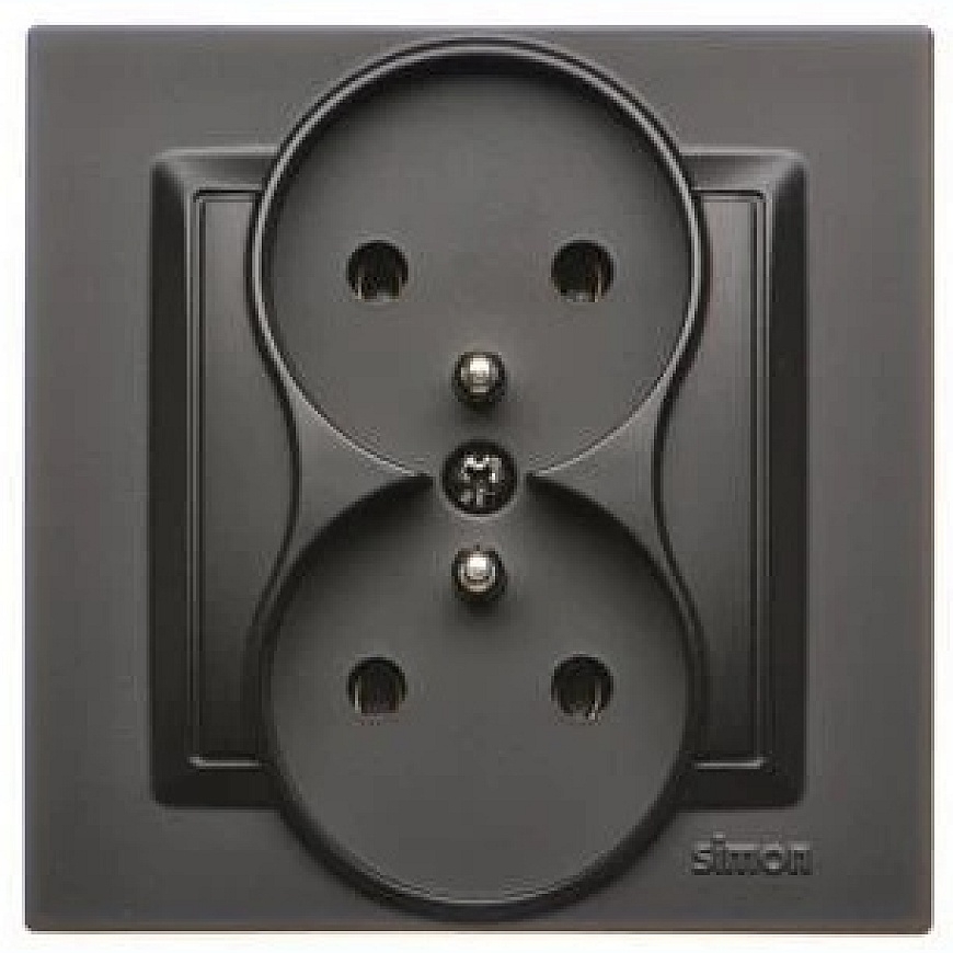 Контакт Simon GN.2-KR.Z/U MONOBLOK ЧЕРНЫЙ SIMON10 – 3