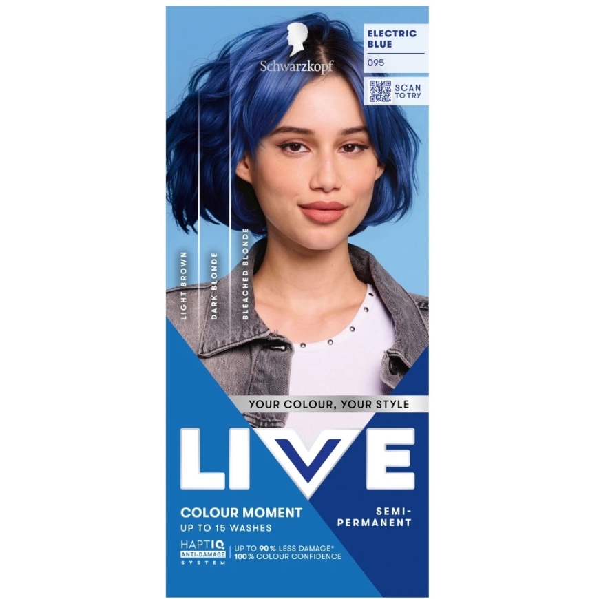 Schwarzkopf LIVE 95 ELECTRIC Blue – 3
