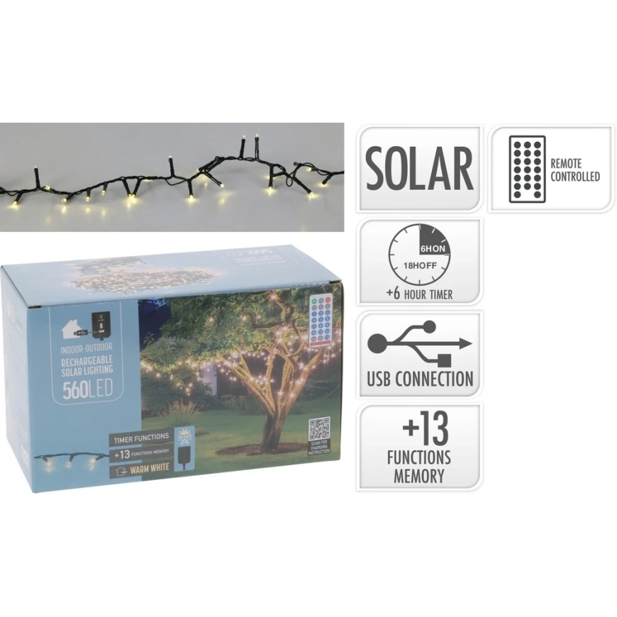Mondex ŽINIA SAULĒS 560 LED SILTĀ
