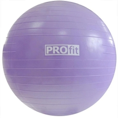 Gimnastikos kamuolys Profit 75 cm violetinė su pompa DK 2102