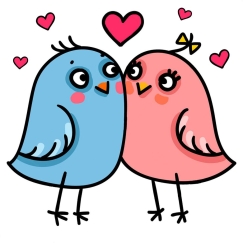 Beldizart Love Birds (D) 20*20 WD3022