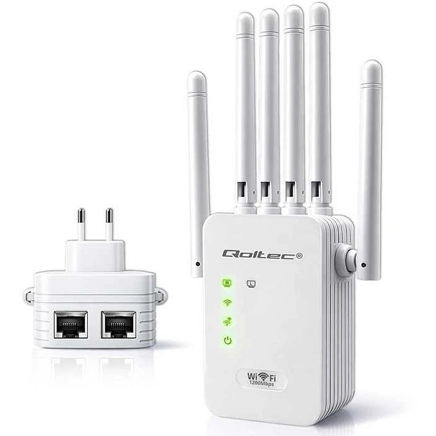 Qoltec maršrutizators, stiprintuvas, signāls "WiFi