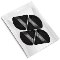 Trikampiset jauhetut mustat näppäimistöt, 4 kpl.