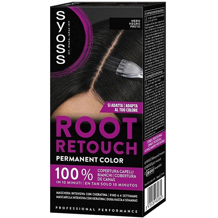 Syoss root touch-up mask, black, 1 pc.