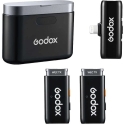 Microphone system - Godox WES1 KIT2 wireless microphone 200m range 24h battery