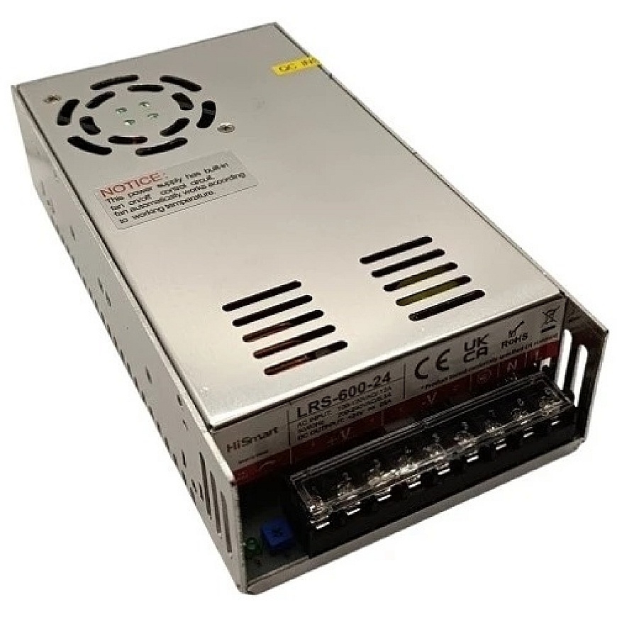 Hismart Barošanas avots 24V, 25A, 600W