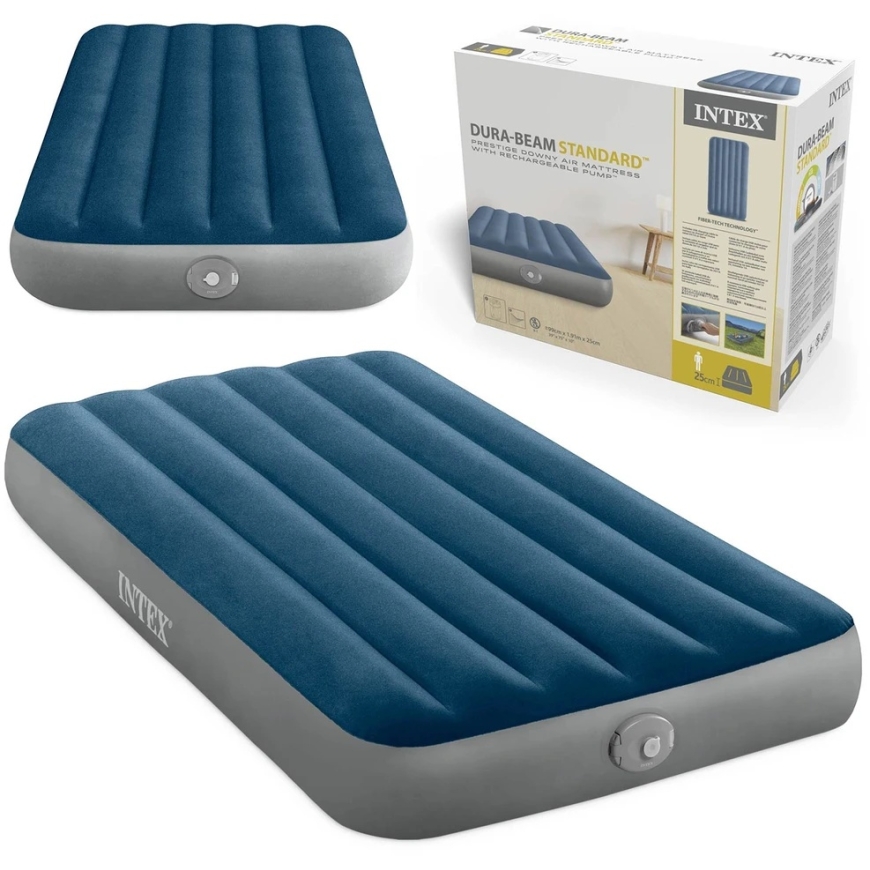 Intex Gaisa matracis 191x99x25 cm ar
