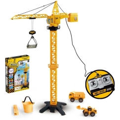WOOPIE Tālvadības krāns 103 cm Tālvadības krāmis-eksavators + 4 piederumi.