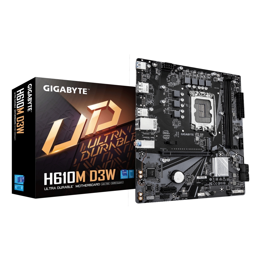 GIGABYTE H610M D3W mātes plate Intel