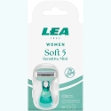 Lea Moterims Soft 5 Mini Skustuvas 1 vnt. Lea Moterims Soft 5 Mini Skustuvas 1 vnt.