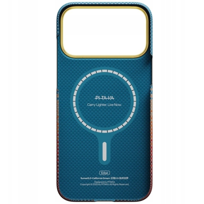 PITAKA Edge Case California Dream 01 for iPhone 17 Pro Max, sunset – 4
