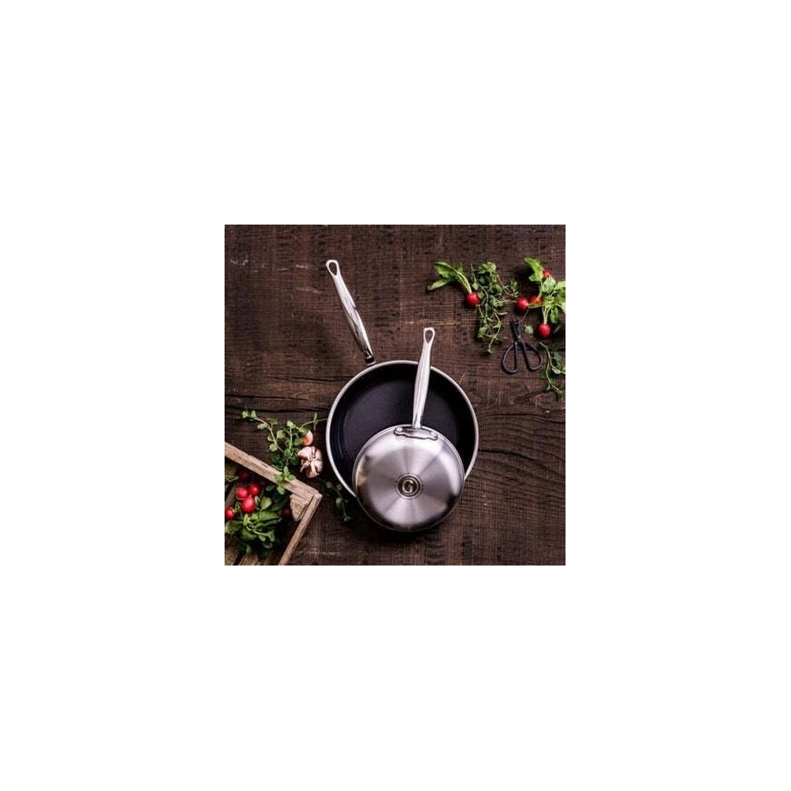 GreenPan Premiere Frying Pan Set of 2, 20+28 cm, Stainless Steel – 5
