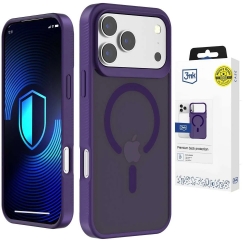 3Mk Protection 3mk Smoke "MagCase" Case for iPhone 17 Pro Max - Purple Transparent
