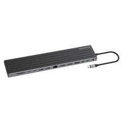 Conceptronic DONN32B док-станция для ноутбука Проводная USB 3.2 Gen 1 (3.1 Gen 1) Type-C Серый, Серебристый