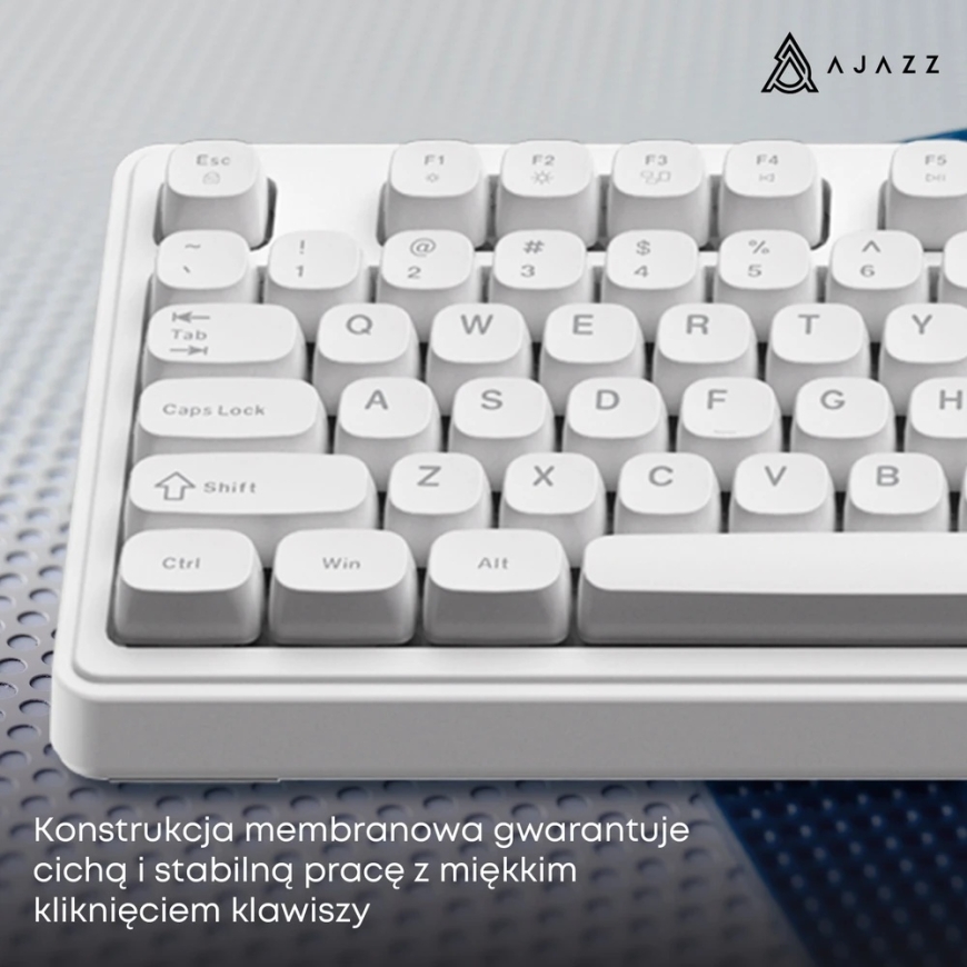 Wired Membrane Keyboard Ajazz AF98 White – 3